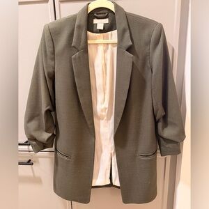 H&M Women's Blazer Olive Green